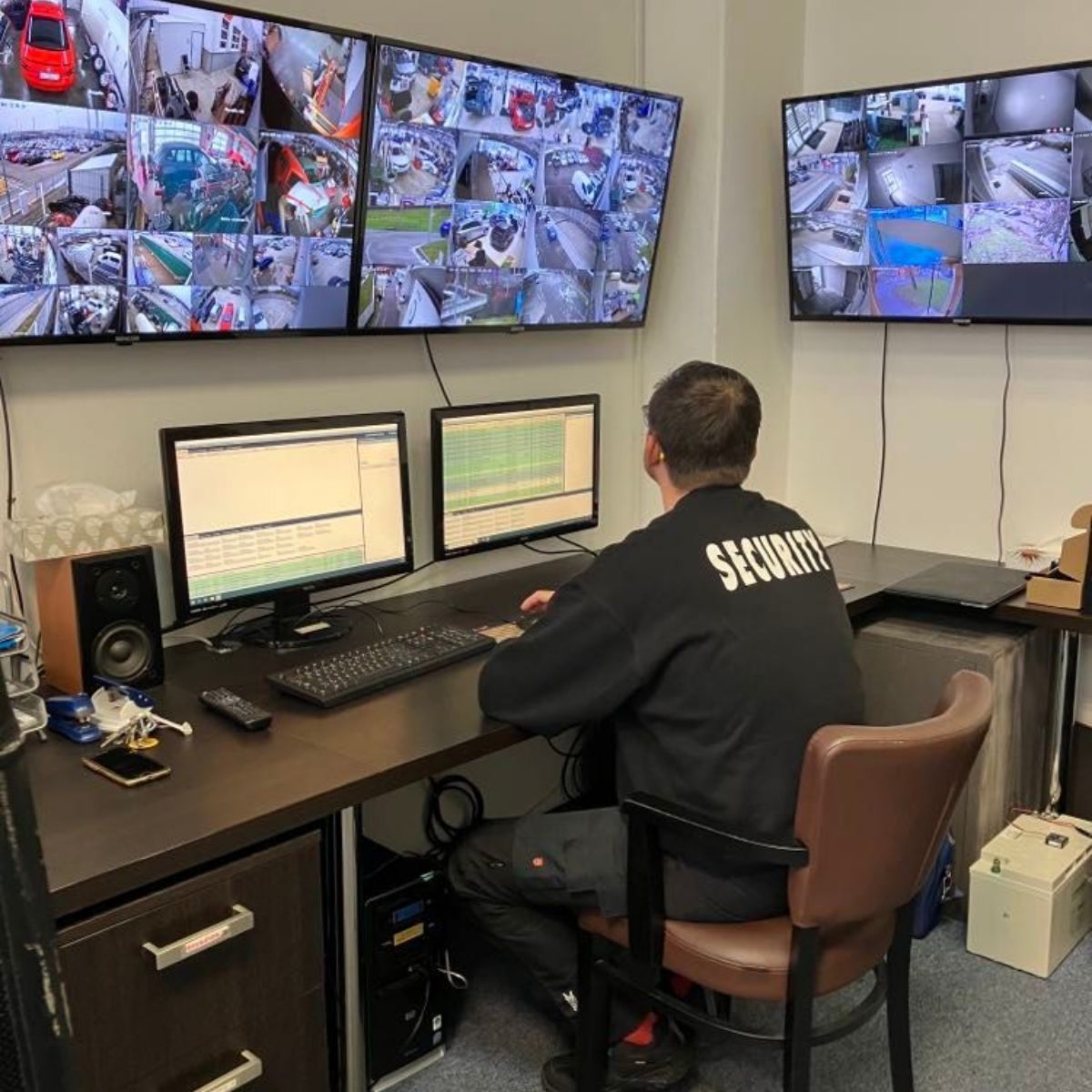 CCTV monitoring and control room