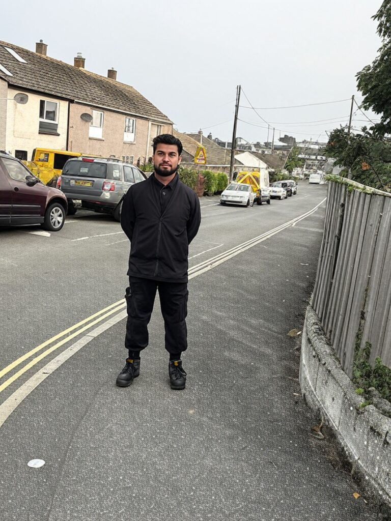 crime scene guard on duty